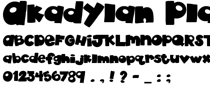 akaDylan Plain font